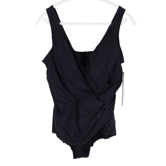 MIRACLESUIT Oceanus Slimming One Piece Swimsuit Size 22W NWT Black Classic - Picture 2 of 7